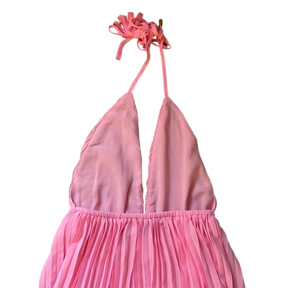 HELLO MOLLY Love Letter To You Maxi Dress Pink Ombré Pleats NEW Size XS / 2 NWT - Picture 11 of 14